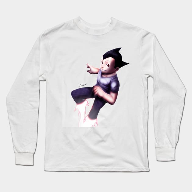 Astroboy Long Sleeve T-Shirt by DeyvidEndo182